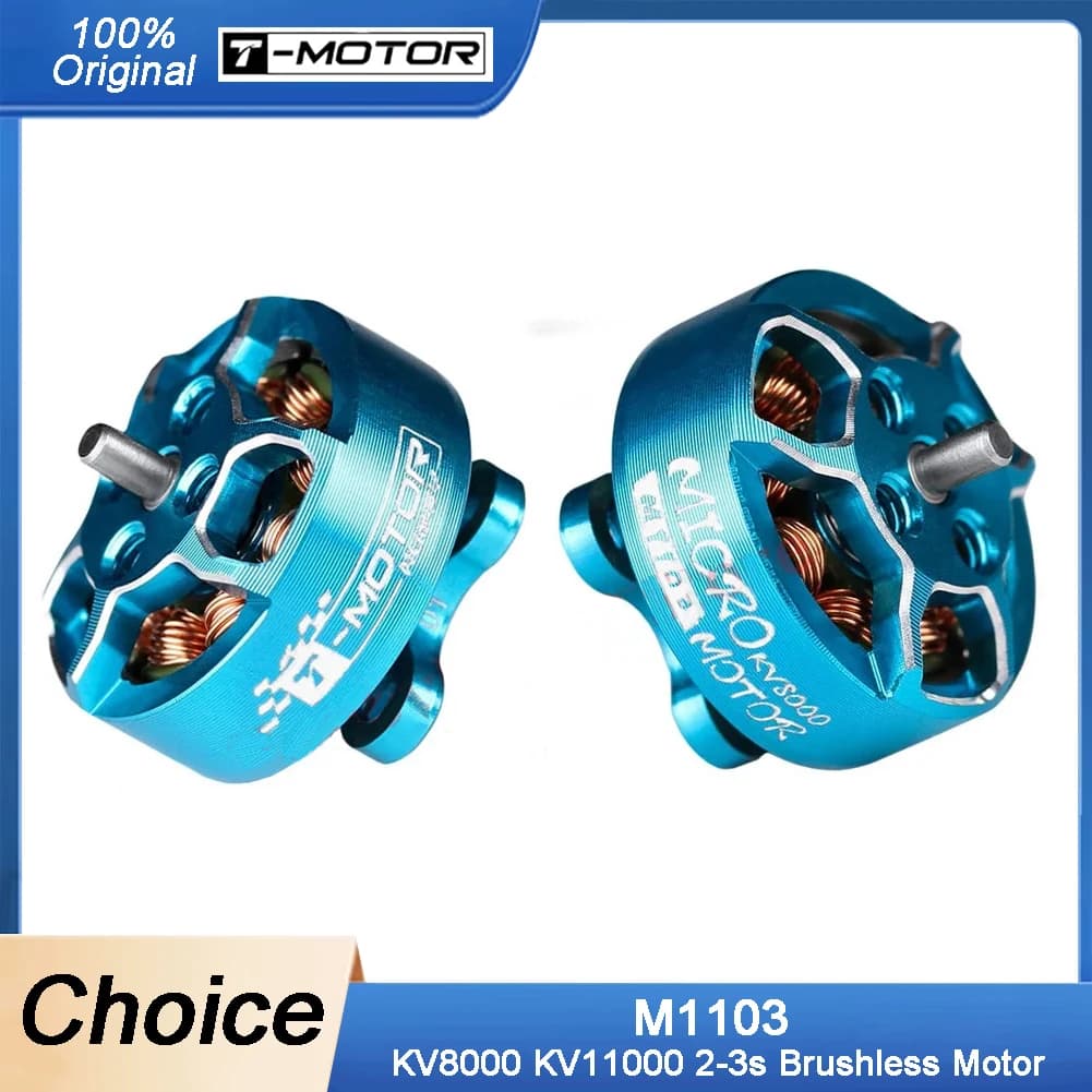 T-Motor M1103 Micro Motor - KV8000/KV11000 for 1.6-3” Whoop & Toothpick Drones - 1