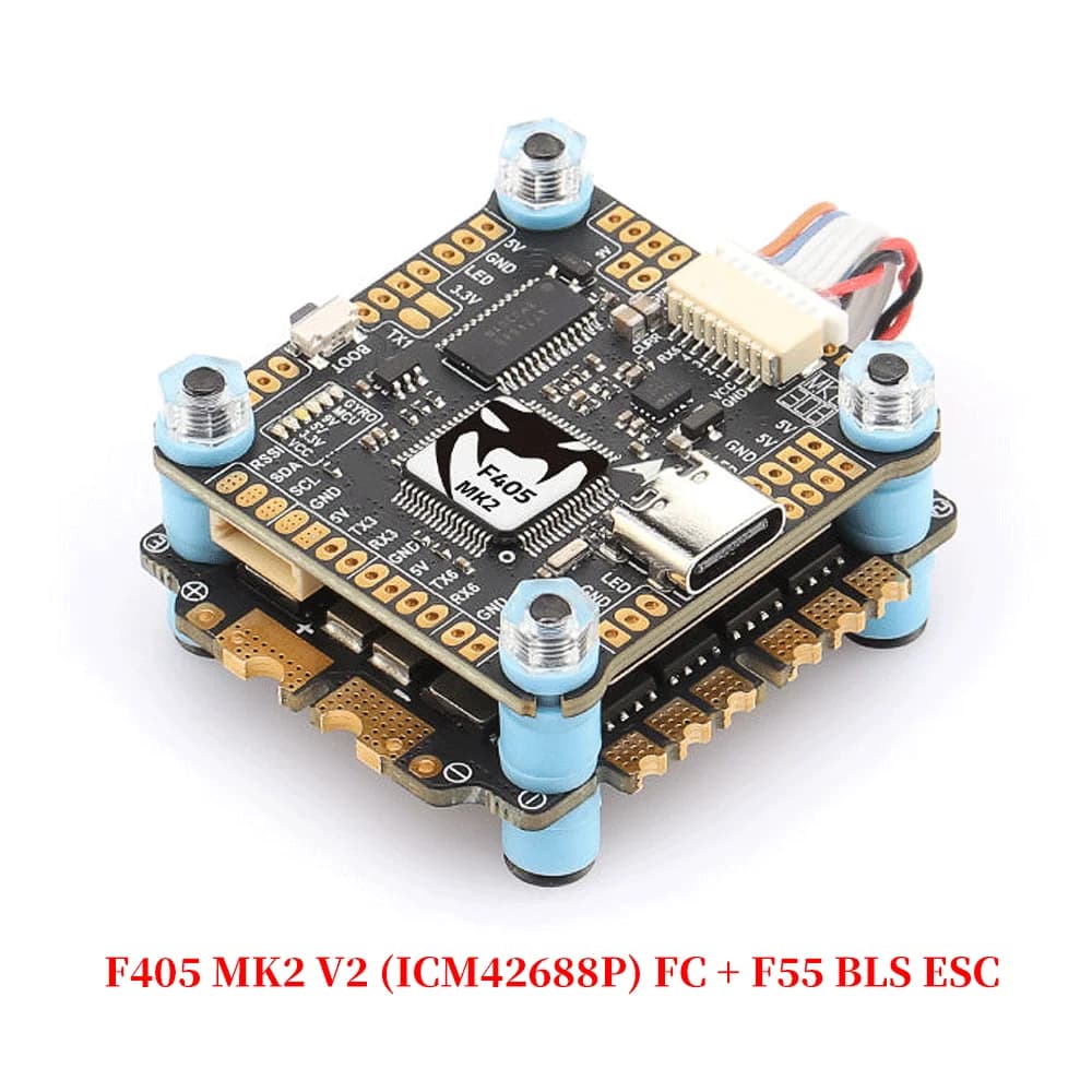 DIATONE MAMBA F405 MK2 V2 (ICM42688P) Flight Controller W/ F55 BLS F65 BLS 4in1 ESC Dshot 300/600 3-6S for RC FPV Racing Drone