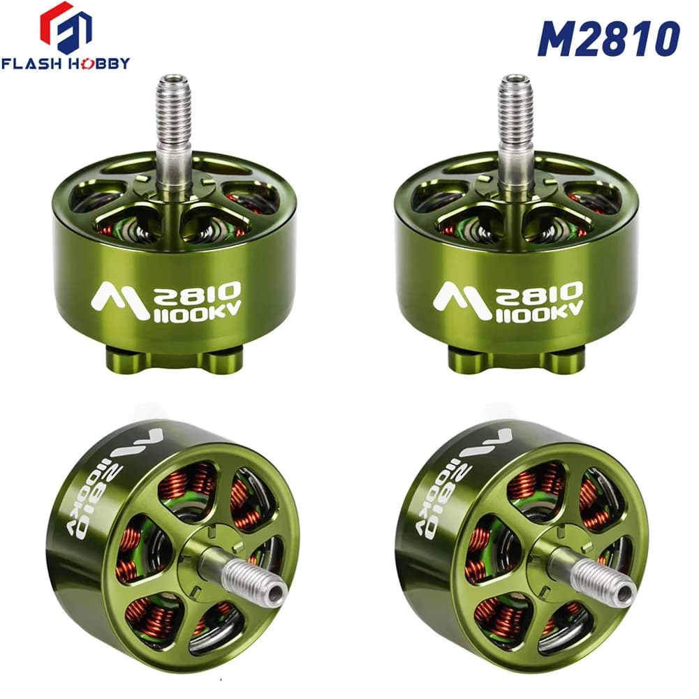 4pcs FLASHHOBBY Mars M2810 2810 1100KV Brushless Motor 3-6S LiPo for FPV Freestyle Long Range Drone DIY Parts $68.94$147.75 -53%1 soldNew shoppers save $78.81Delivery: May. 30 - Jun. 05See previewSimilar items - 1