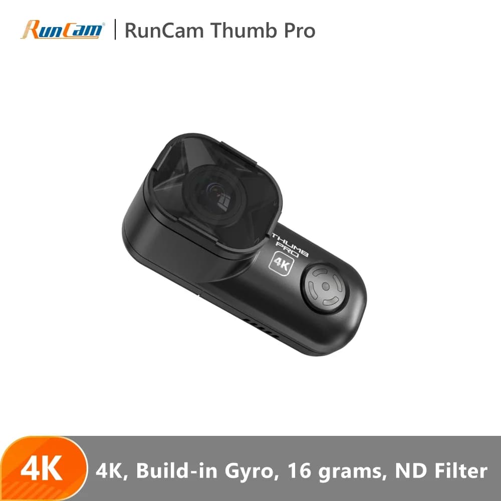 RunCam Thumb Pro 4K V2 New Version Bigger FOV HD Camera 16g Bulit-in Gyro Wide Angle - 1