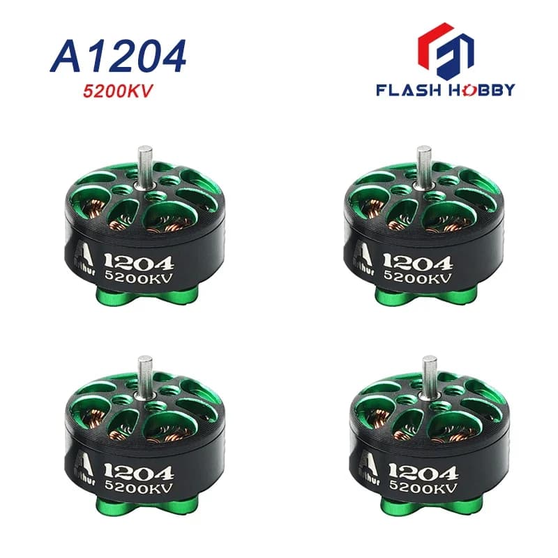 4Pcs/Lot FlashHobby Arthur Series A1204 1204 2500KV 3100KV 5200KV Brushless Motor for FPV Racing RC Multicopter Part - 1