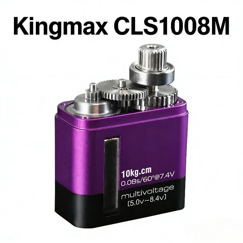 1pcs new Kingmax CLS1008M steel-toothed 450-480 helicopter swash plate 30E fixed-wing digital high-voltage servo - 1