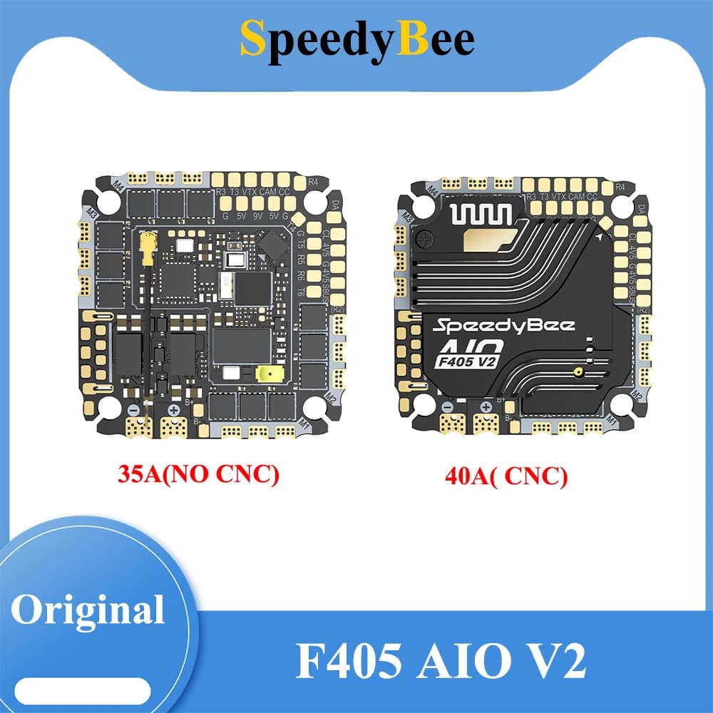 SpeedyBee F405 AIO V2 35-40A Blue-jay 25.5x25.5 3-6S Flight Control and ESC Integrated Model Aircraft Controller - 1