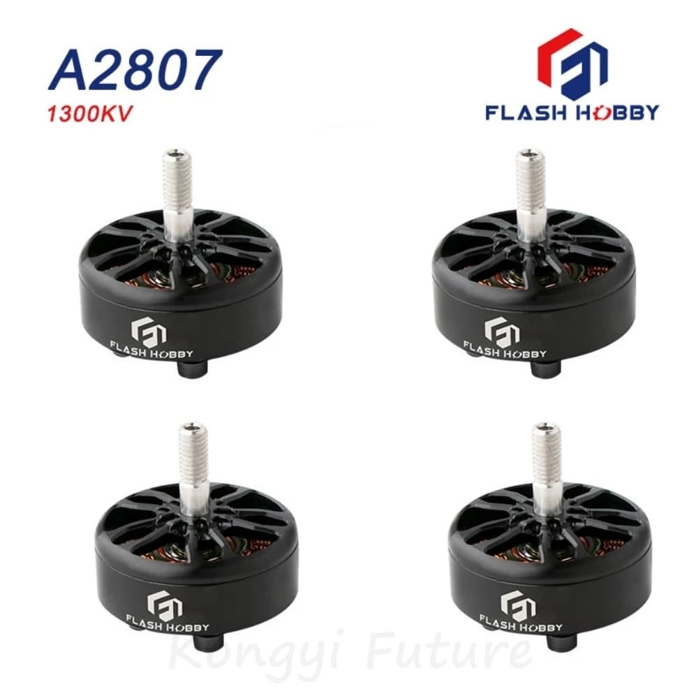 FLASHHOBBY SHRKE A2807 2807 6S 1300KV 4PCS Brushless Motor for FPV Freestyle 7inch Long Range LR7 Drone RC Model