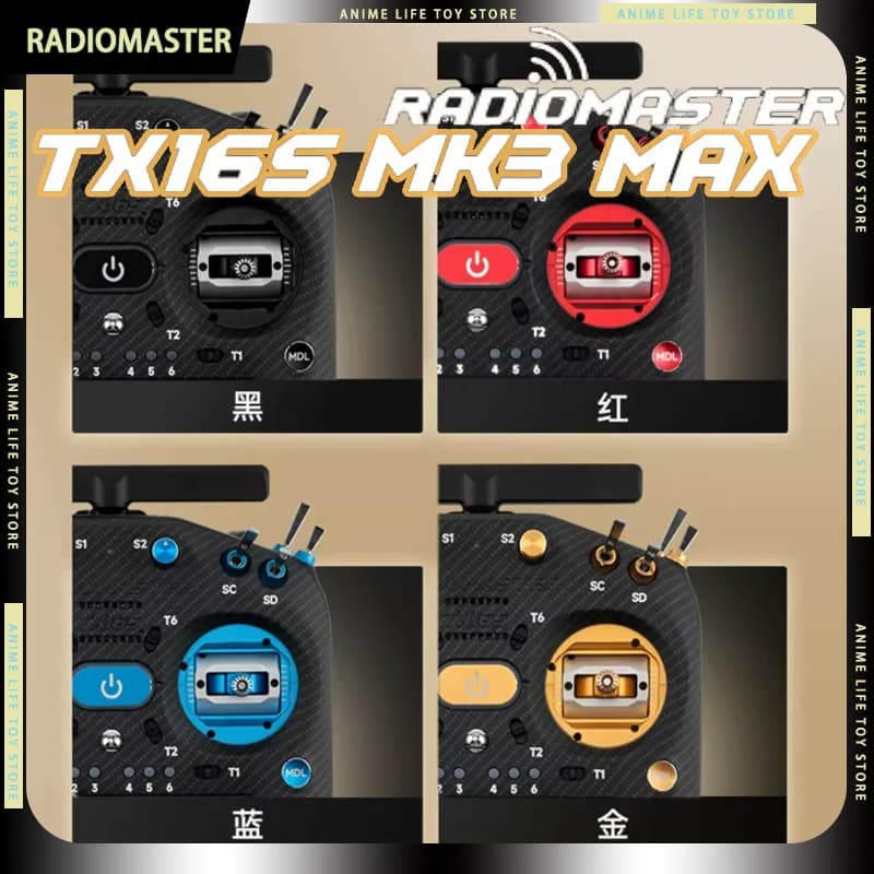 Radiomaster TX16S MK3 MAX ELRS 2.4G CNC Hall Effect Gimbal AG02 JR Bay RC Transmitter X-Band TX Module For FPV Airplane Model - 1