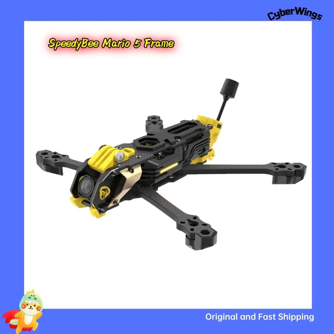 SpeedyBee Mario 5 Frame DC / XH ADV/PRO with New Design Carbon Fiber Arms with LED Strip Channels - 1