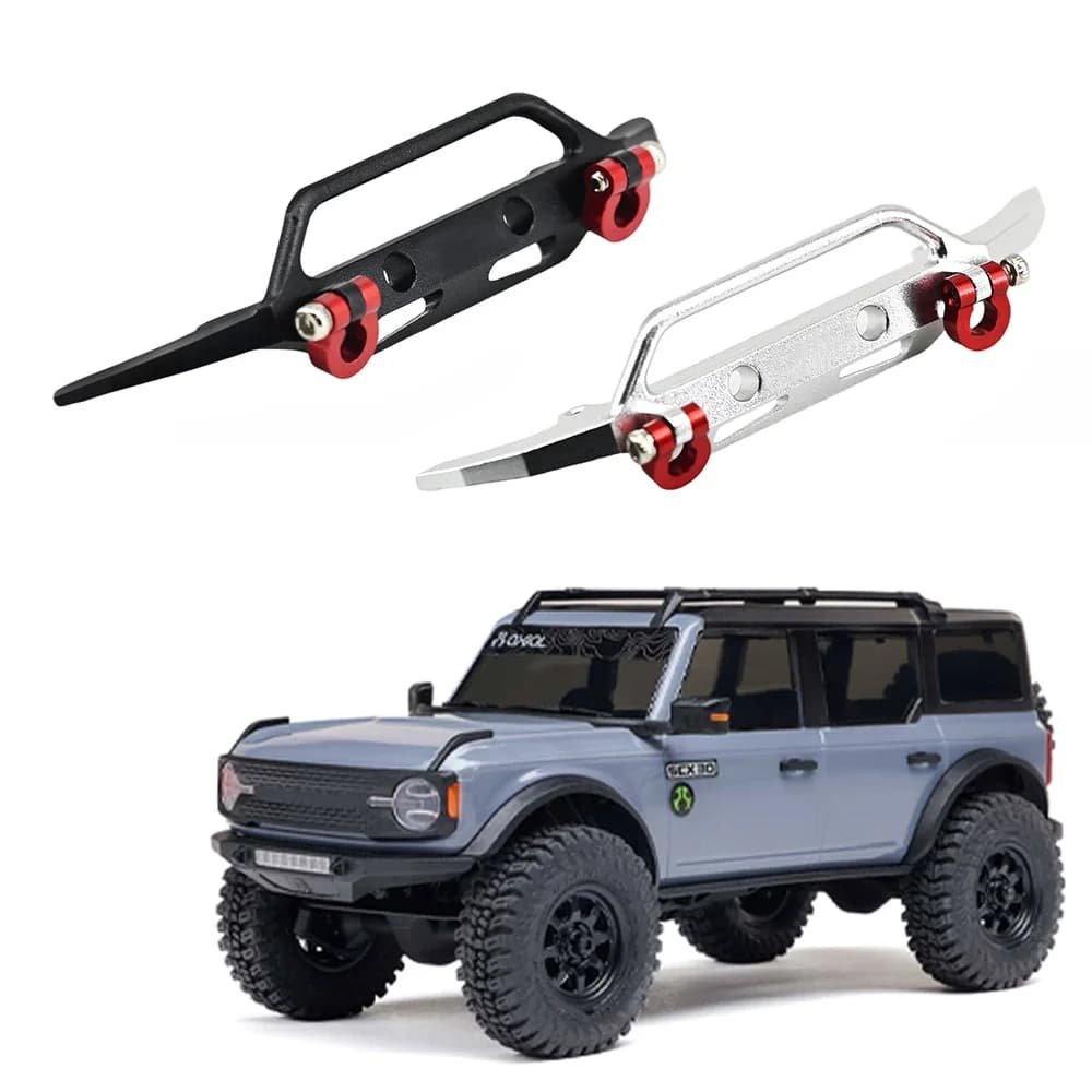RC Car Aluminum Alloy Bumper Parts for Axial 1/30 SCX30 AXI-2048 Retrofit Upgrade Accessories - 1
