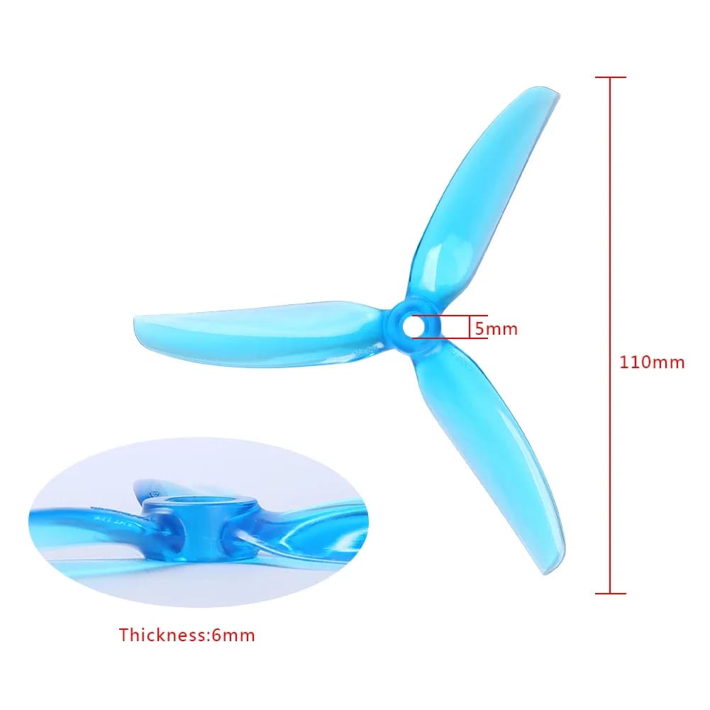 2/8 Pairs HQProp High Quality HQ 5X4.3X3 V2S 5043 5inch 3blade/tri-blade propeller prop for FPV Freestyle Drone DIY Parts