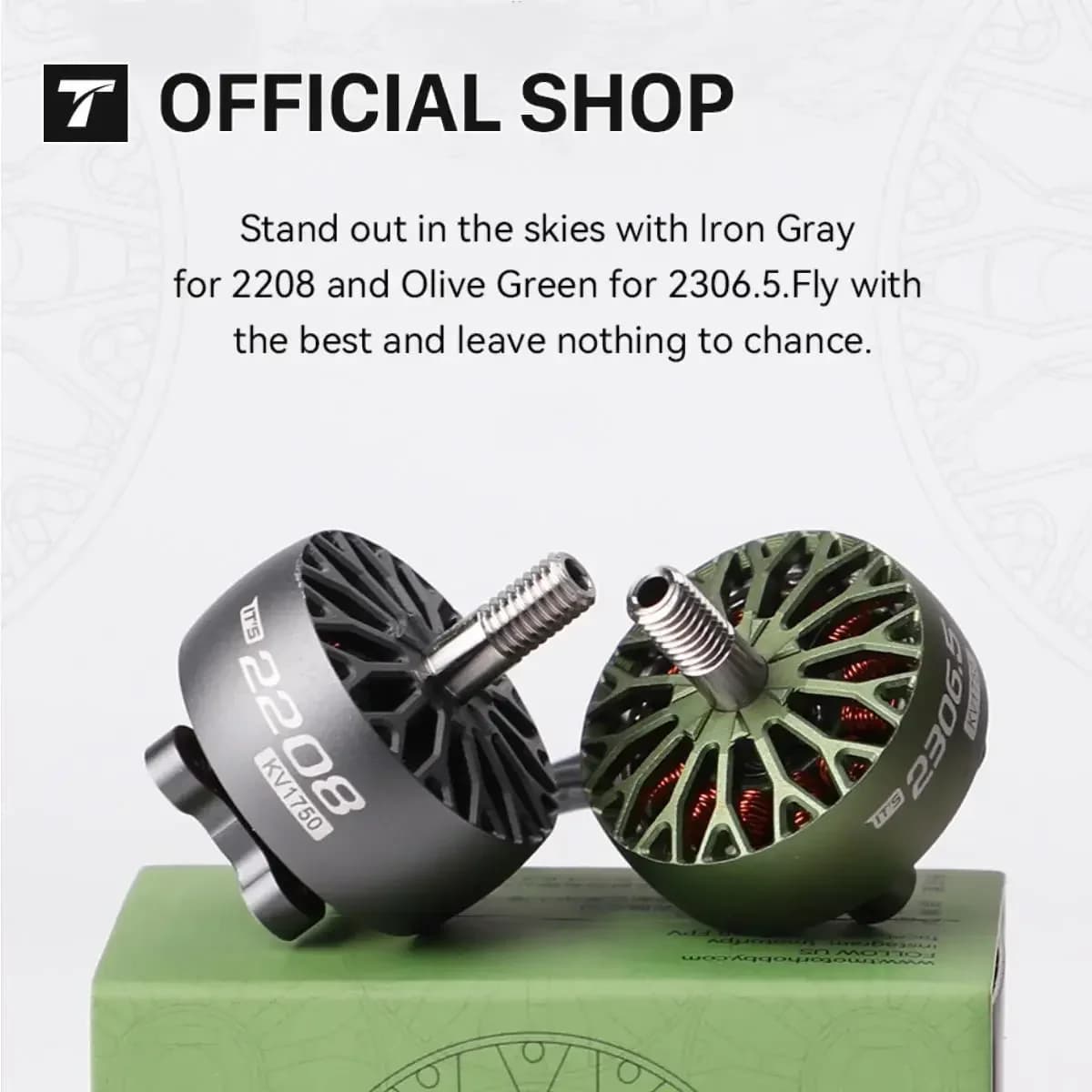 T-MOTOR T-HOBBY ITS 2306.5 / ITS 2208 Brushless Motor FPV Drone Motors KV1750 6S Voltage For Freestyle Motor RC Drone DIY Parts - 1