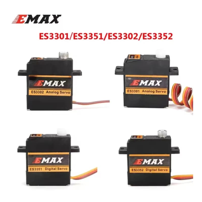 EMAX  ES3352 9mm 4.8-6V Analog / Digital Servo Metal Gear for RC Glider Rc Airplane RC Drone - 1