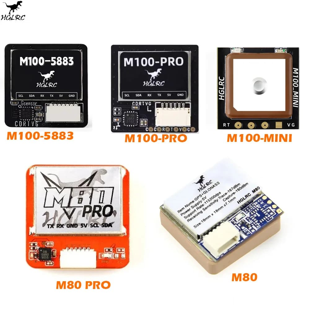 HGLRC M100-5883 GPS/ M100-PRO GPS / M100 MINI GPS /M80 PRO /M80 GPS for FPV Racing Drone Quadcopter Freestyle Fancy Flight Drone - 1
