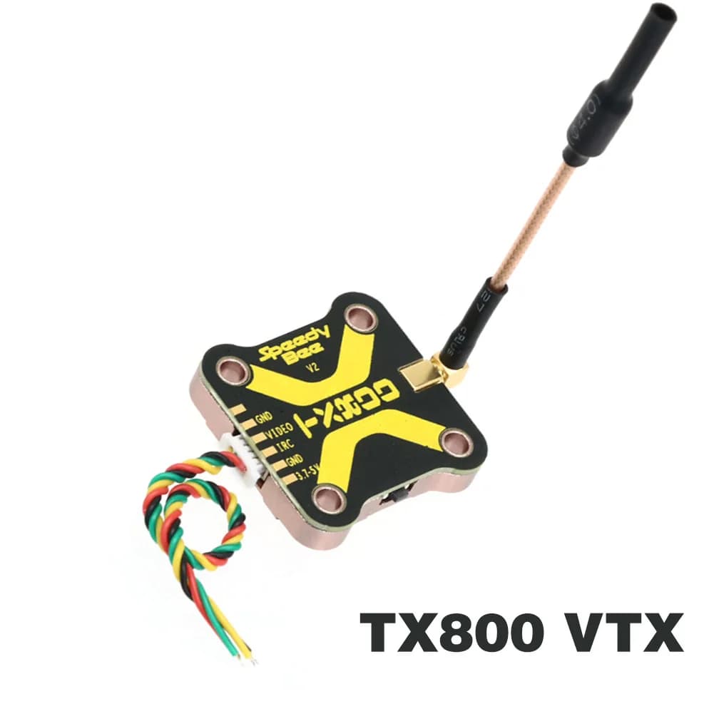 SpeedyBee TX800 VTX 5.8G 48CH PitMode 25mW/200mW/400mW/800mW Output Long Range Transmitter Tramp Support For RC FPV Racing Drone - 1