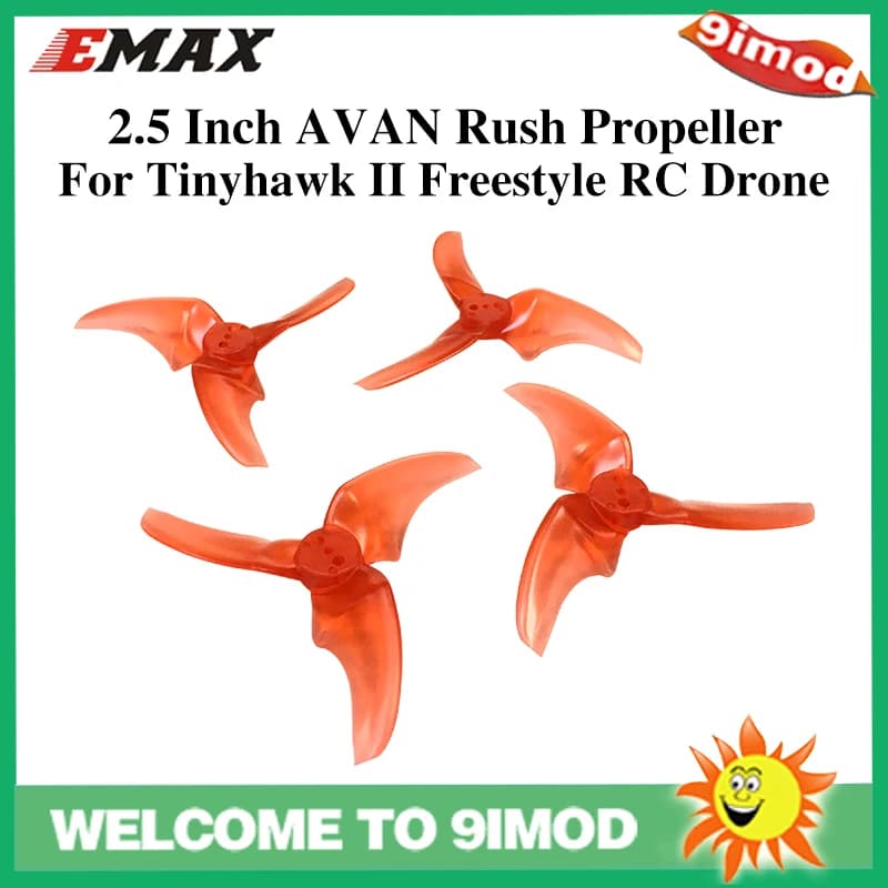 2Pairs Emax AVAN Rush 2.5 Inch 3 Blade  CW CCW Propeller for FPV Racing Drone Multi Rotor Emax Tinyhawk II Freestyle - 1