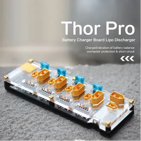 HGLRC Thor PRO LIPO Battery Balancer Charger Board 40A XT60 XT30 2-6S LIPO Charger for IMAX B6 ISDT Q6 Nano Reward6 Pro P6 - 1
