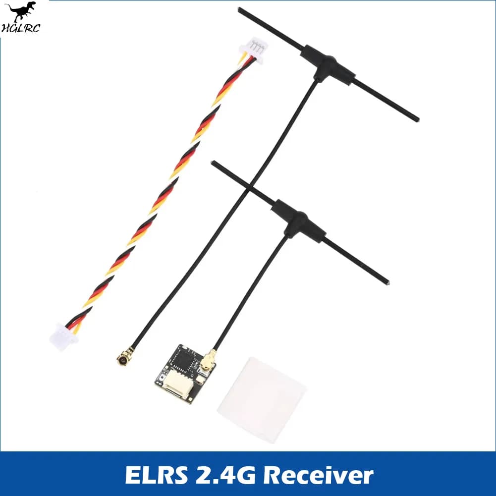 HGLRC ELRS 2.4G Receiver 500MHZ Refresh Rate ELRS 3.0 for RC Airplane FPV Long Range Drones DIY Parts - 1