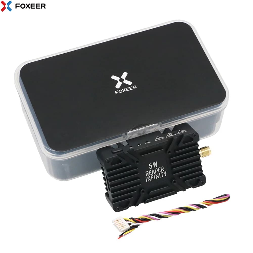 Foxeer Reaper Infinity 4.9G-6G Reaper Infinity 5.8G 5W 80CH VTX Build-in MicFan CNC Heat Dissipation Shell for RC FPV Long Range $107.04$125.93 -15%Free shipping4 × $26.76 with no interestSee previewSimilar items